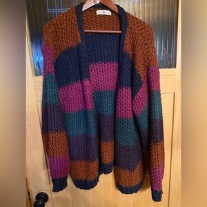 Natural Life Cardigan Multi Color Size XL-knit